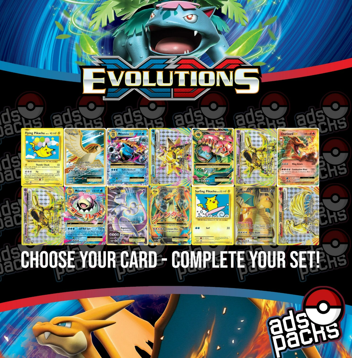 2016 Pokemon XY: Evolutions Set - Choose Your Card! XY EVOLUTIONS