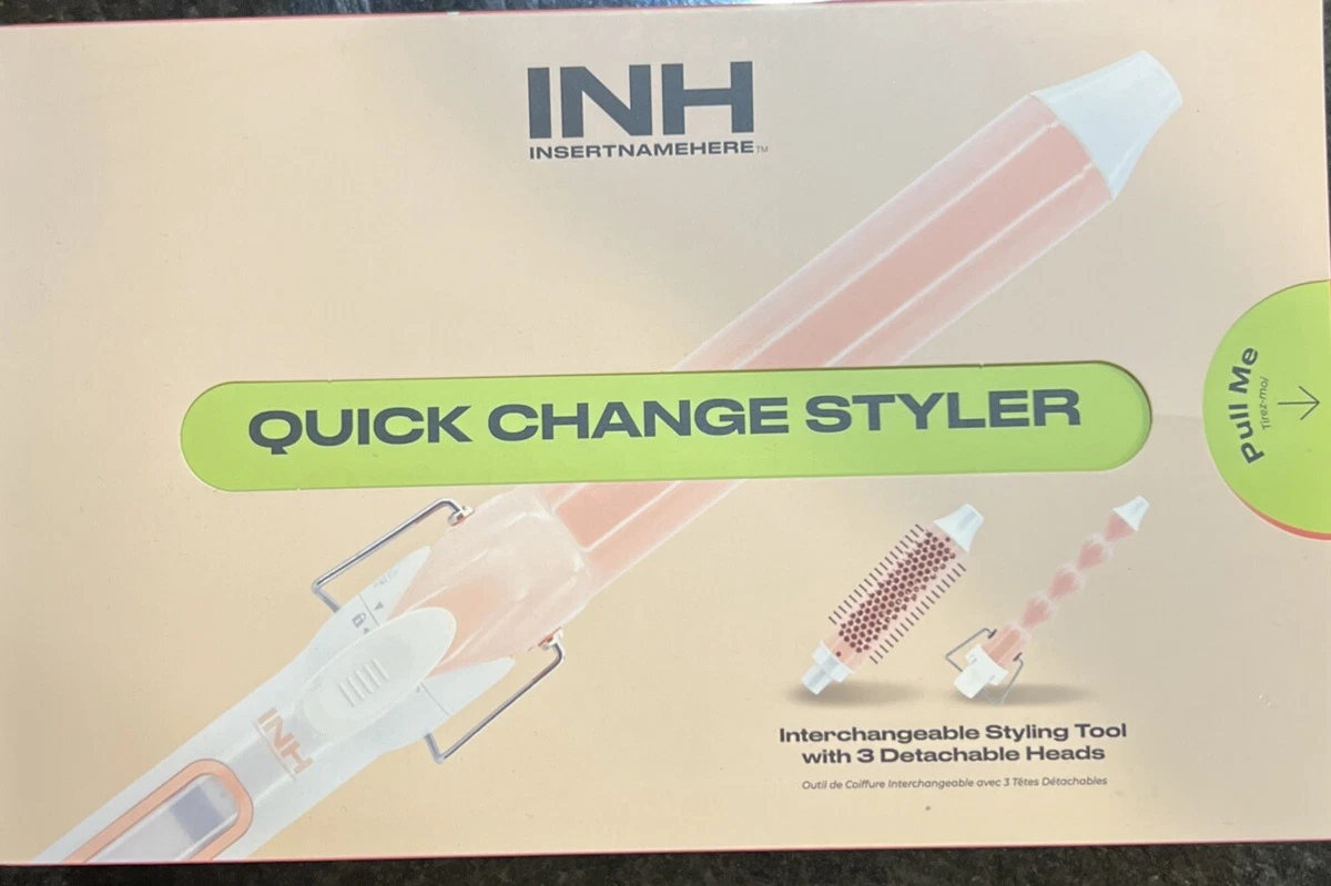 INH Quick Change Styler - Pink Multi-Tool Hair Set NWT Amazon.com: INH Hair 3-in-1 Quick Change Styler  main image 2