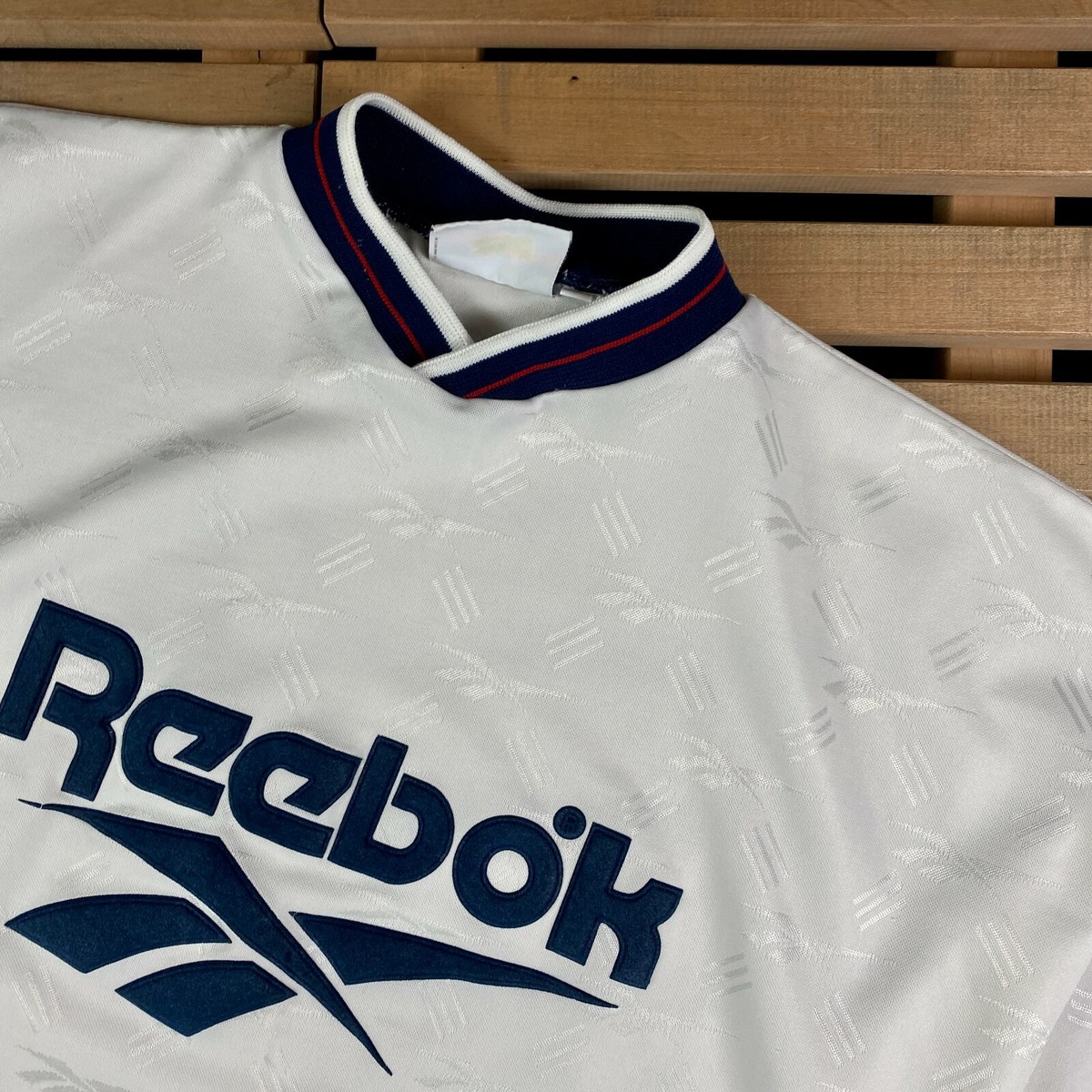 Mens Vintage T Shirt Reebok Big Logo Size M | eBay