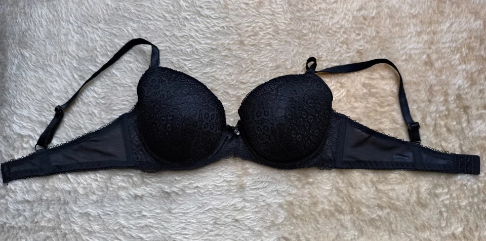 Schalen T-Shirt Balconett BH mit Spitze Neu Schwarz Gr. 85C 90B C&A Cover Janina - Bild 3 von 4