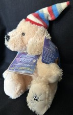Russ Shining Stars Yellow Lab Dog Puppy Gold Ribbon Plush Stuffed AnimalTag/Code