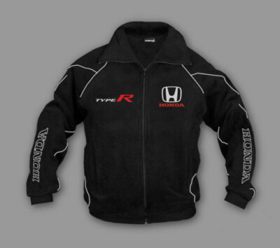 New Mens Fleece Jacket Honda Type-R Clothing with high quality embroidered logos