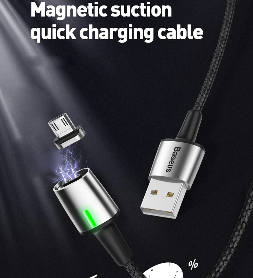 Cable Zinc Magnetic For Micro 2.4A 1m - Image 4 of 4