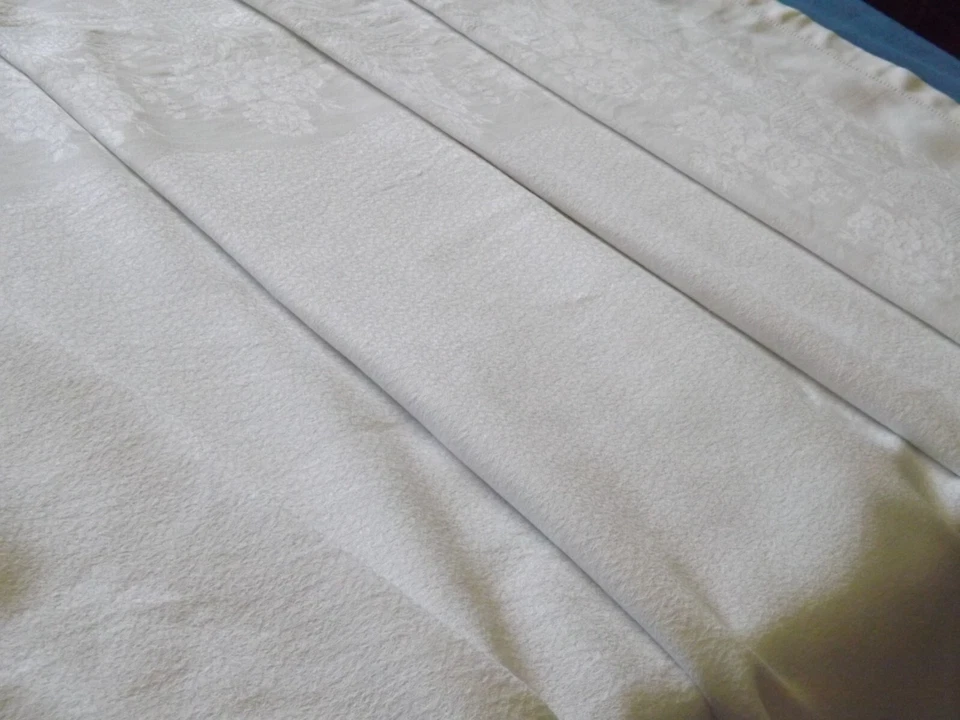 nappe, damas de coton, 2.70 m X 1.54 m, ancienne - Photo 4/4