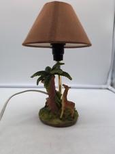 Monkeys And Giraffe Small Table Lamp Nursery Kids Room