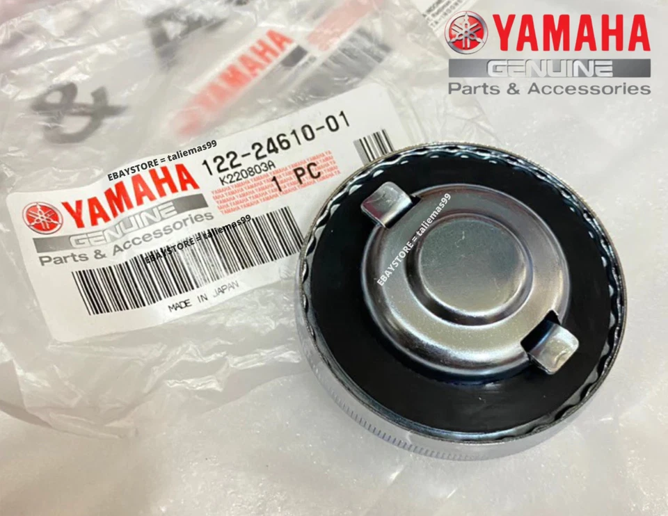 NOS YAMAHA AT1 CS3 CS5 G6 G7 L5 LS2 OEM CROMO GASOLINA TANQUE TAPA 122-24610-01-00 Foto 3 de 4