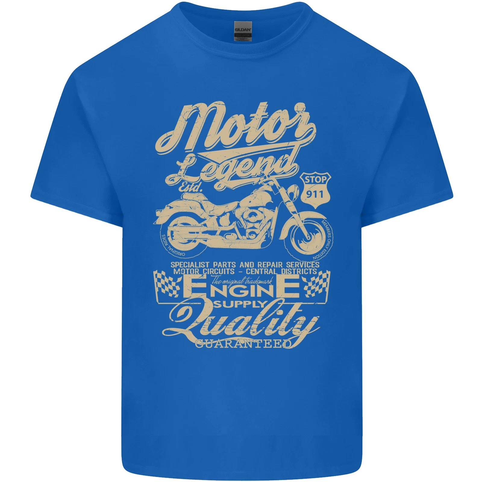 Motor Legend Biker Motorcycle T-Shirt for Men Light