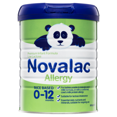 Novalac Allergy Premium Infant Formula 800g Rice Based Low Lactose
