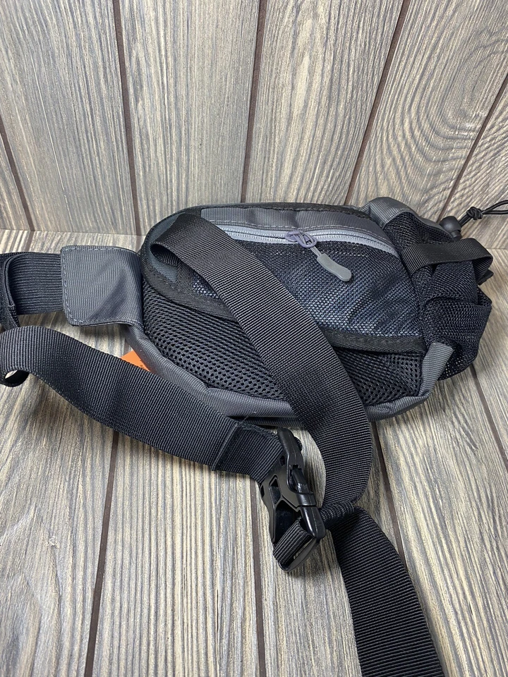 Extreme Pak Negro Cremallera Fannie Pack Bolsillos Senderismo Cintura Bolso ¡Nuevo! Foto 3 de 4