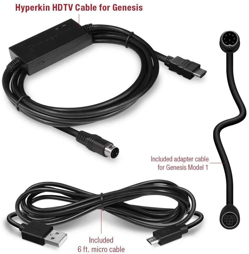 Hyperkin HD HDMI HDTV converter Adapter Cable for Sega Genesis Mega Drive 1 2 3 - Image 4 of 4
