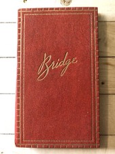 Contract Bridge Score Pad Booklet No 181 Refillable Hardcover Vintage