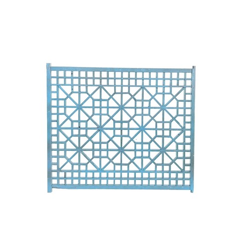 Pannello parete legno geometrico griglia grigio blu rustico vintage ws4554 - Foto 4 di 7