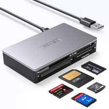 SmartMedia Card Reader Writer All-in-1 USB Universal Multi Card Adapter Slim Hub