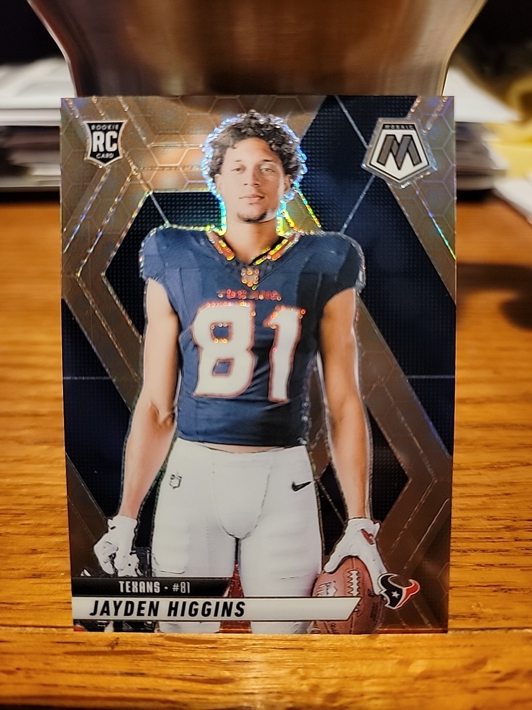 🔥🔥2025 Mosaic - Jayden Higgins Honeycomb Variation #286 Rookie (RC) Texans🔥🔥