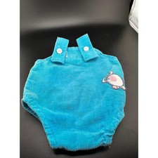 Cabbage Patch Kids Corduroy Blue Romper Elephant Coleco 1980s Overalls READ