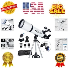 Telescope 80mm Aperture 600mm - Astronomical Portable Refracting Telescope Fu...