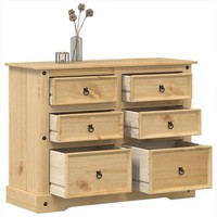 Kommode Corona 120X48X91 Cm Massivholz Kiefer