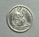 1837 Seated Liberty Half Dime - Better Date H10C; T029