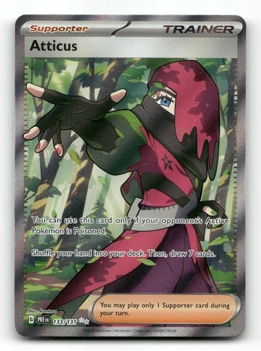 Atticus 133/131 - Prismatic Evolutions - Pokemon Card NM/M