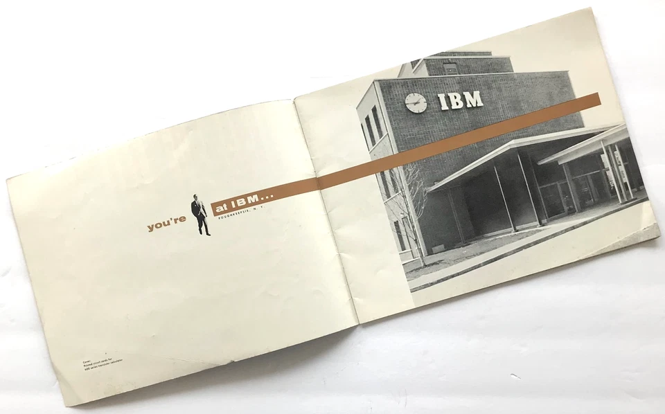 Vtg 1950s IBM Development Engineering BROCHURE Poughkeepsie COMPUTER Punch Card - Image 2 of 4