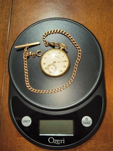 Antique Longines  14K Solid Gold Pocket Watch  Solidarity Watch Co Case Working