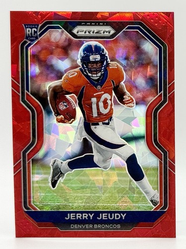 2020 Panini Prizm Red Ice #314 Jerry Jeudy RC Denver Broncos