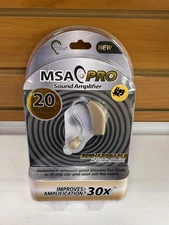 New MSA Pro Rechargeable Sound Hearing Amplifier Beige Hearing Aid