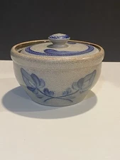 Vintage Rowe Pottery Works Salt Glaze Bowl Beautiful Craftsmanship