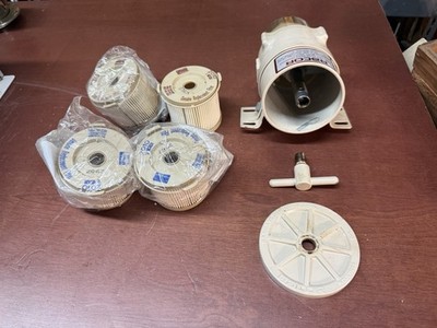 Parker / Racor 500 FG Authentic Fuel Water Separator Filter W/4 Filters