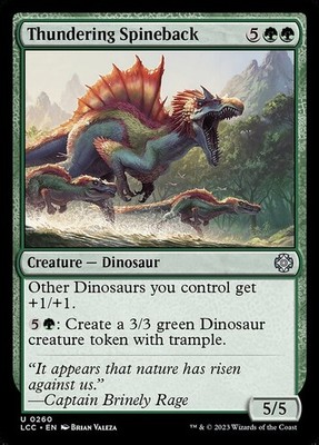 (x4) Thundering Spineback 260 Play Set U Normal LCC MTG NM