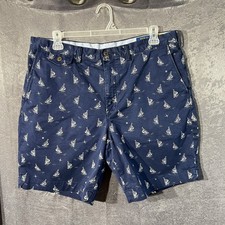 Polo Ralph Lauren Mens Shorts Chino Stretch Classic Sailboat Print Size 38Wx9L