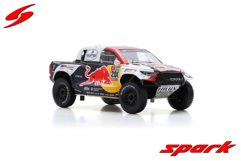 1:18 2023 Dakar Rally Winner -- #200 Red Bull Toyota Hilux -- Spark - Image 3 of 4
