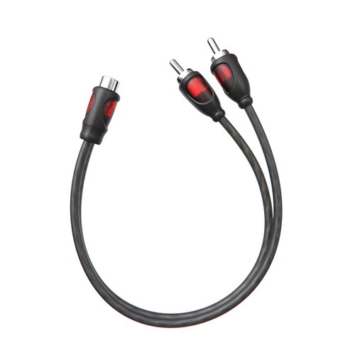 Rockrix 1 Fuß Cinch 1 Buchse auf 2 Stecker Audio Lautsprecher Y Adapter 1 Fuß, 1F2M - Bild 3 von 4