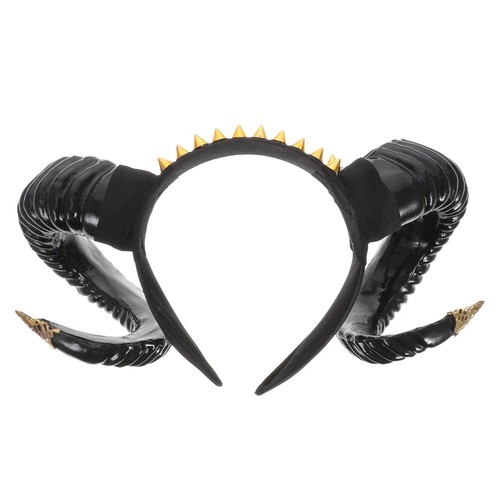 JINCHENG 2 Pièces Cornes Reine Bandeau,Noir Serre Tête Corne de Diable,Bandeau Corne de Démon,Halloween Serre-tête Corne Diable,pour Femme Cosplay Mascarade Mardi Gras