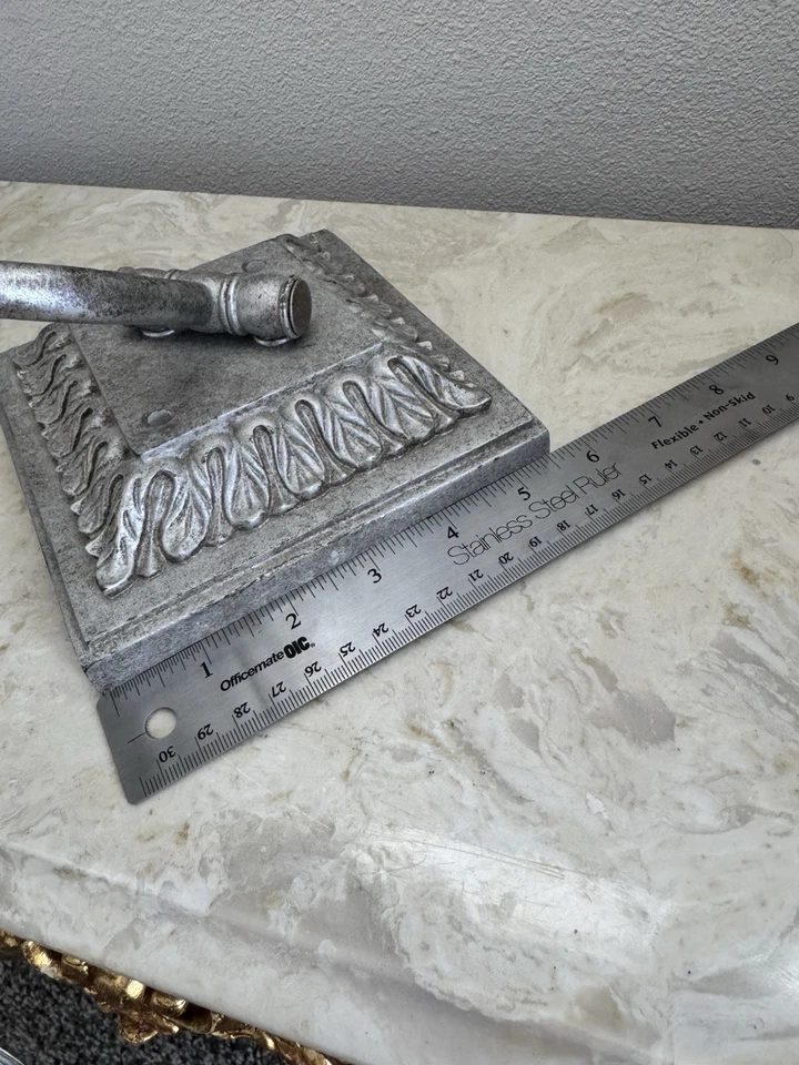 Aplique de pared vintage enchufable brazo oscilante acanto estaño Hollywood Regency E26 bombilla Foto 3 de 4