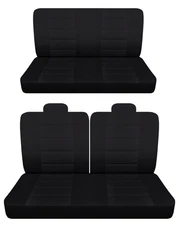 Fits 1968 to 1977 Chevrolet Chevelle 2Door Front 50-50 top and Rear seat covers