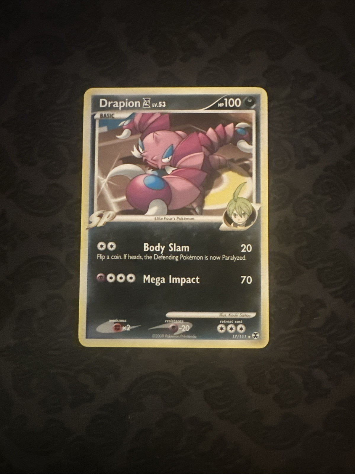 Drapion E4 17/111 Rare Rising Rivals Pokémon Card