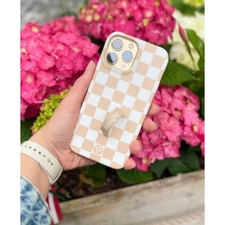 Sand Dollar Checkered Loopy Case - iPhone 12/12Pro 