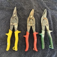 WISS Sheet Metal Tin Vintage Snips Vf5 Set Of 3 (M1-M2-M3)