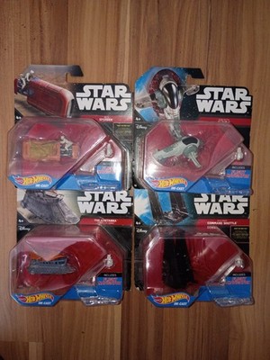 Hot Wheels Flight Navigator Star Wars 4 Ship Lot 2014 x2/2015 x2 See Description