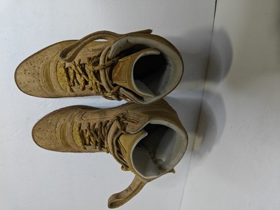 PUMA Sky Women s Contact Suede Hi-Top Shoes 9.5 Tan Brown