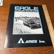 Vintage Ares Air Defense Weapon System Military Vehicle Tank Brochure Talon 35MM