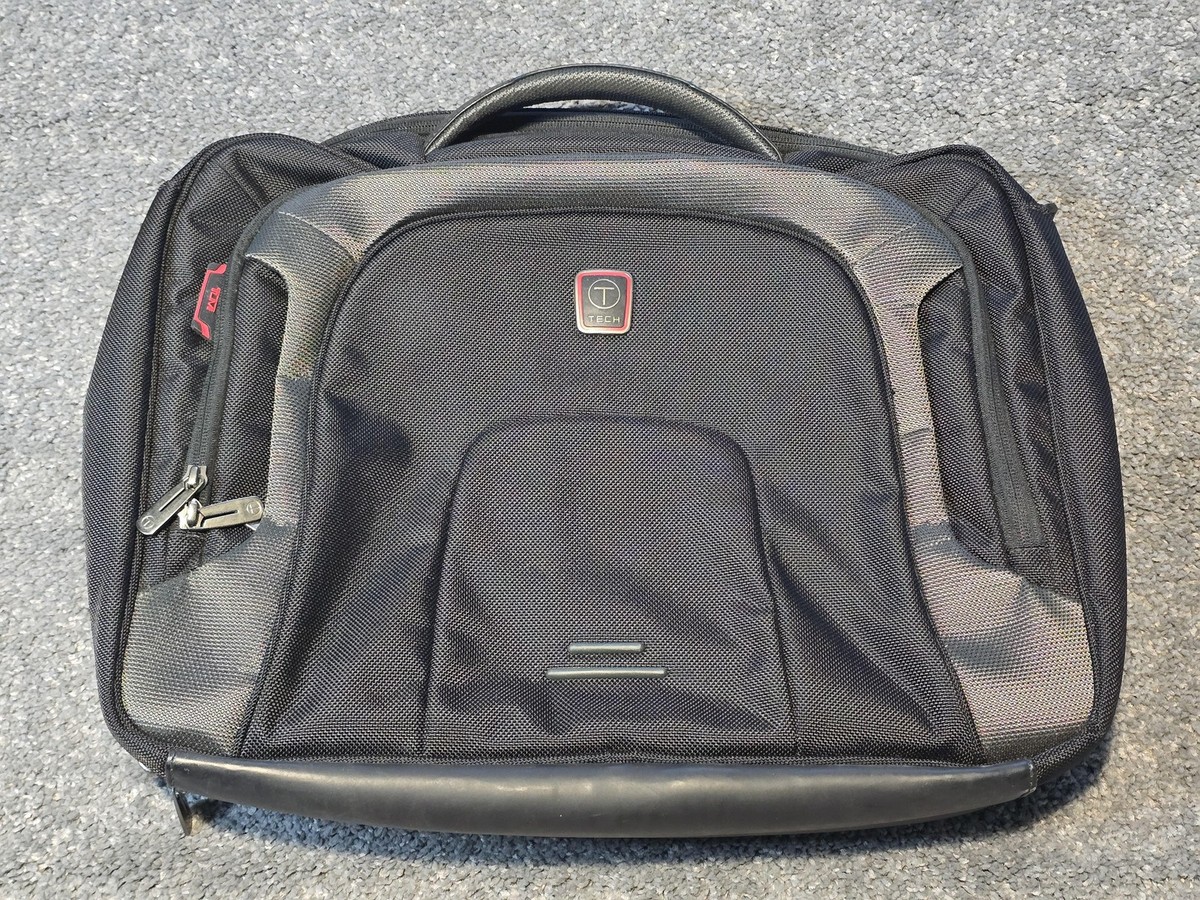 T-Tech by Tumi Presidio T-Pass Jackson DLX Black Laptop Portfolio