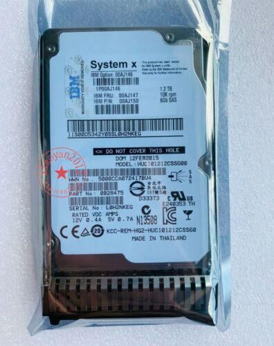 Lenovo IBM SAS HDD 1,2 TB 10k SAS 6G SFF FRU 00AJ147 00AJ146 PN 00AJ150 - Bild 1 von 4