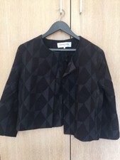 Gerard Darel Black And Grey Print Women's Jacket Size 44