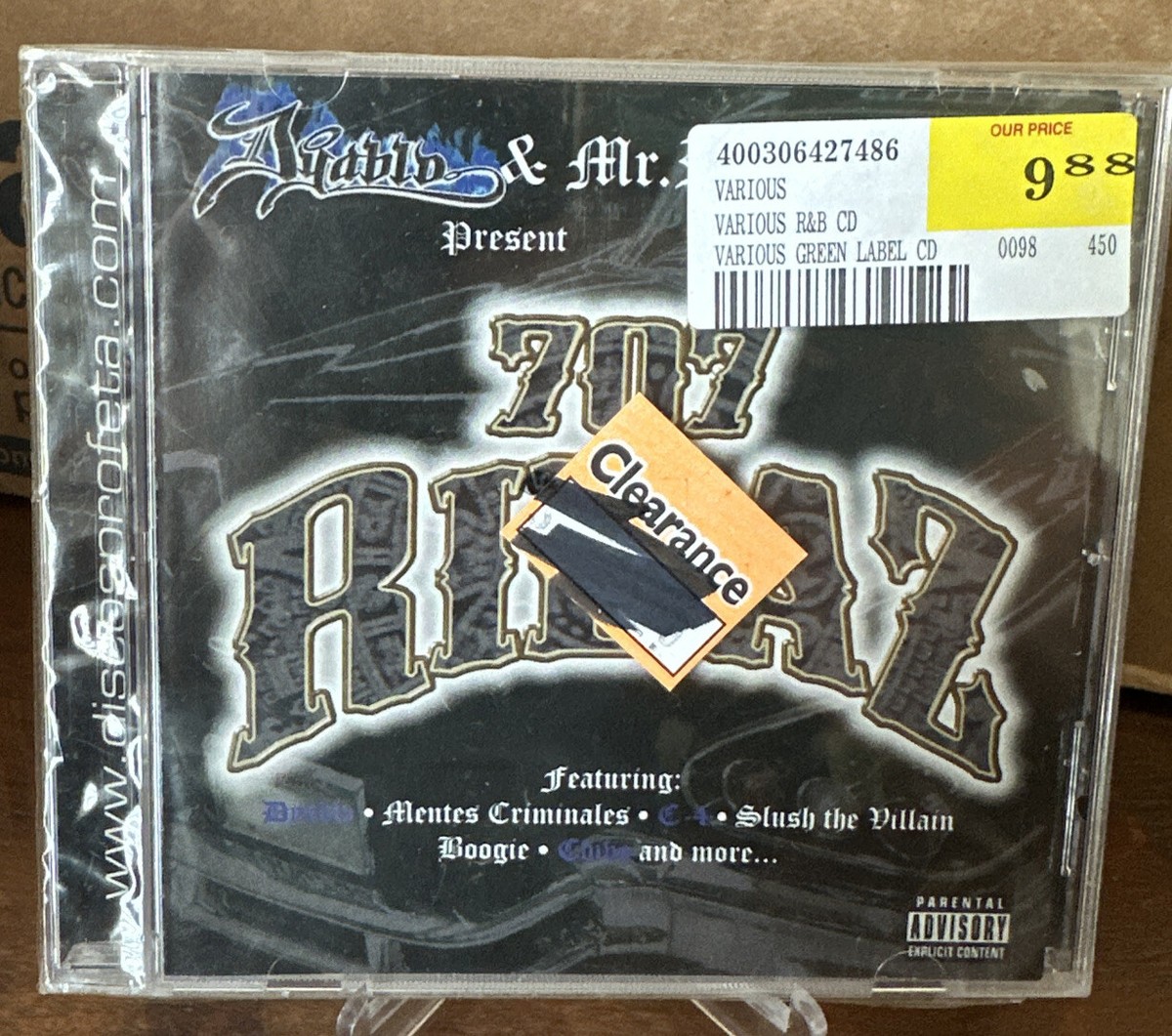 DIABLO & MR. PELON - 707 RIDAZ * 2003 * PAYASO * SLUSH * New