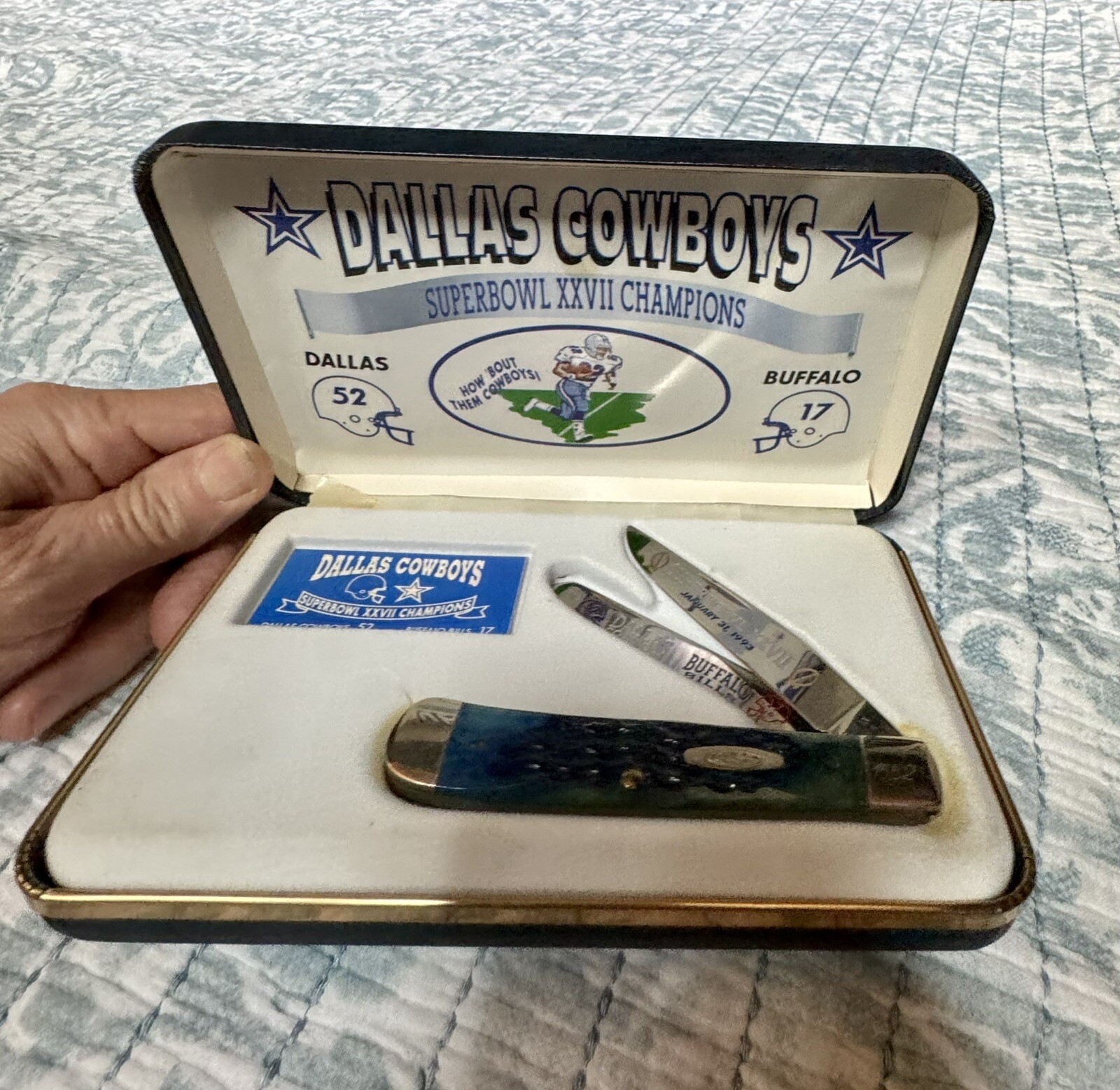 CASE KnifeDallas Cowboys 1993 Superbowl XXVII Champions, Collector's