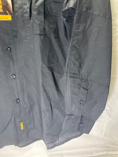 Propper Men’s Black Long Sleeve Lightweight Tactical Shirt Size Medium Teflon - Picture 6 of 17