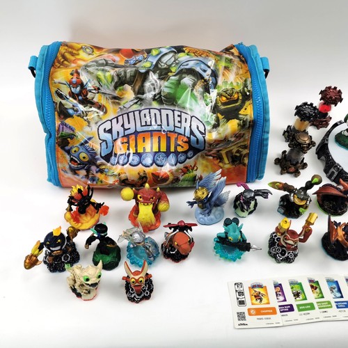 Skylanders Konvolut 34teilig Figuren Kristalle Karten Sticker Portal Tasche - Bild 2 von 9
