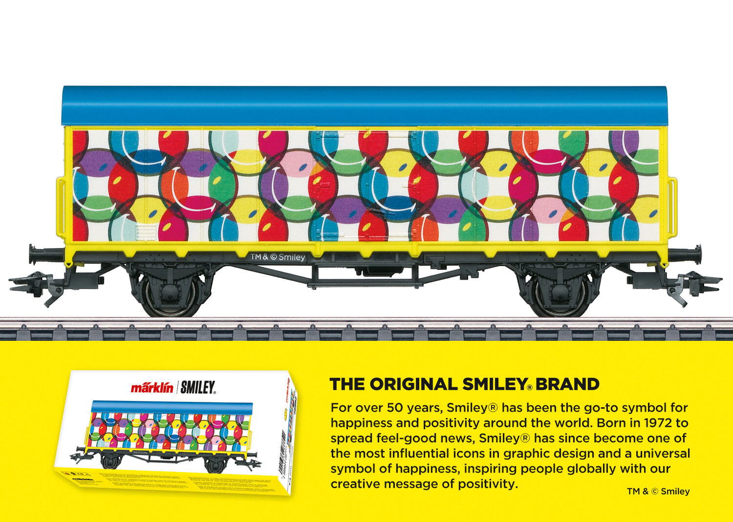 Märklin H0 48882 - Smiley® Wagen 2024 (Zweiachsiger Güterwagen)   Neuware